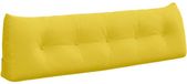vidaXL Coussin de dossier Jaune clair 160 x 24 x 50 cm Tissu