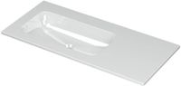 Wastafel INK Aspekt Wastafel Porselein Links Zonder Kraangat - 1000x450x15 mm - Glans Wit