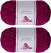 Utopia Crafts Cuddle Super Chunky Chenille Soft Yarn for Knitting and Crochet 2x 100g (Purple)