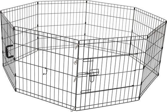 Adori Puppyren Zwart - Hondenbench - 61x61 cm