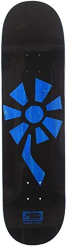 Black Label Flower Power Skateboard Deck 8,5 x 32,38 - Zwart/Blauw