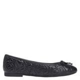 Tommy Hilfiger leren quilted ballerina's zwart