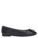Tommy Hilfiger leren quilted ballerina's zwart