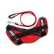 IDC Powair Bundle - IDC Powair hondentuig, Maat: 2XL/3, Rood + IDC Powair lijn, Maat: 1,2 m met Handvat en Grote Karabijnhaak, Rood