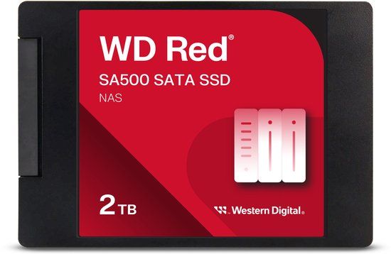 Western Digital WD Red SA500 2TB 2.5" SATA III SSD - 3D NAND - NAS