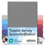 etérea Himmlische Qualität etérea Topper Jersey Hoeslaken 180x200 - 200x200 cm Oekotex Made in Green - 100% katoen - Rang