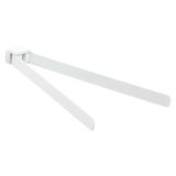 Gedy Pirenei handdoekhouder, messing, mat wit