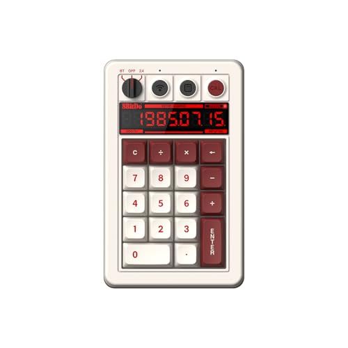 8BitDo Retro 18 Mechanical Numpad, Supports Calculator Mode, Bluetooth/2.4G/Wired Numpad for Windows and Android - Fami Edition