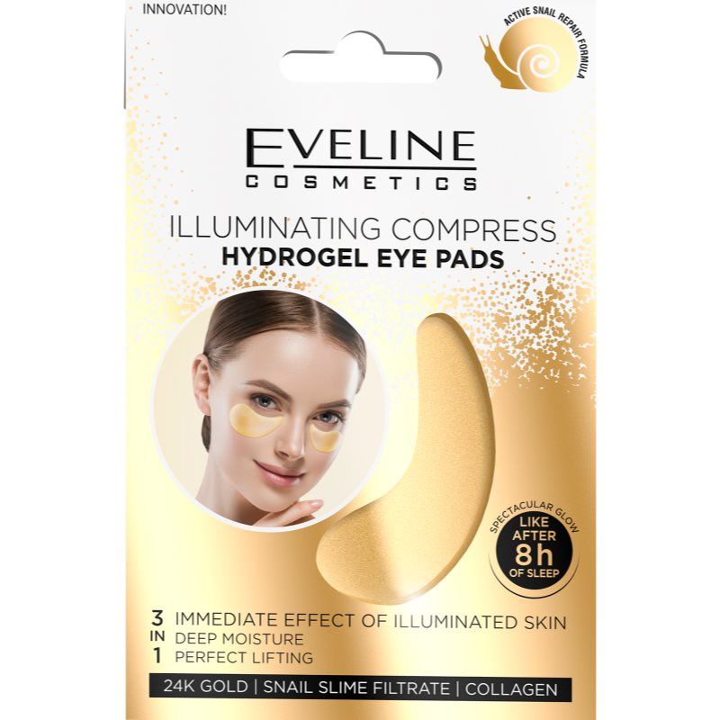 Eveline Cosmetics Hydrogel lichtgevende oogkleppen, 2 stuks