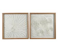 Decoris White Paper Wall Decor Lengte, 40cm Breedte en 2cm Hoogte, One Size