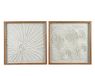Decoris White Paper Wall Decor Lengte, 40cm Breedte en 2cm Hoogte, One Size