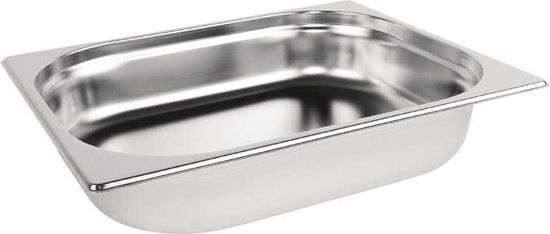 Vogue RVS GN 1/2 bak - 65mm - Zwart