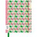 Pepa Lani Notitieboek Flower Cubes A5 Softcover Verlijmd Lijn Beige Groen Roze