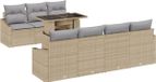 vidaXL Banc de jardin beige polyrattan