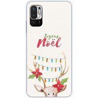 Xiaomi Redmi Note 10 5G Beschermende Siliconen Case - Lichtgevend Rendier