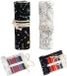 Étui à crayons en toile sans marque - 2 pièces - Enroulable avec 36 trous et motif constellation