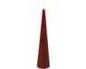 Countryfield bougie conique LED rustique rouge 25cm décoration