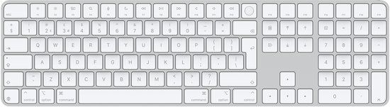 Apple Magic Keyboard with Touch ID and Numeric Keypad - Toetsenbord - USB-C - draadloos - Bluetooth - QWERTY - VK - witte toetsen