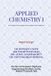 APPLIED Bol Applied Chemistry-I Paperback