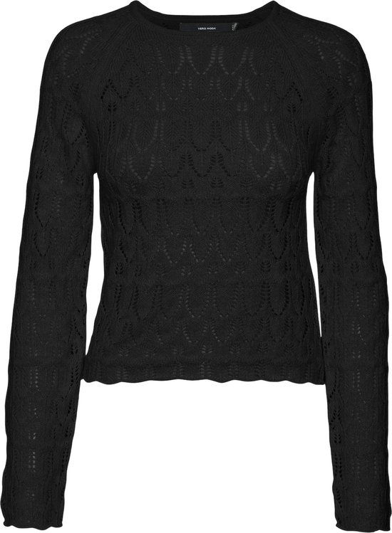 Vero Moda VMNEWFABIENNE LS O-NECK Pullover - Black - Women's Size XL