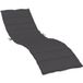 Maison Exclusive Coussin de chaise longue Anthracite Mélangé 200x70x4 cm Tissu