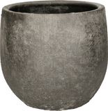 DK Design Bloempot model Maya - verweerd antraciet - D16 x H18 cm - rustiek