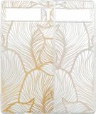 iMoshion Hoesje Google Pixel 6a - Siliconen Back Cover - Golden Leaves Transparant