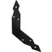 Domax Équerre décorative en acier noir, 146 x 146 x 40 mm