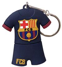 Futbol Club Barcelona - Hanger van rubber in T-shirtvorm, blauw, 8 GB (CYP import USB 03-BC)