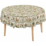 Nappe Provençale Anti-tache 100% Polyester – Motif Olivier & Huile D’olive – Déperlante, Infroissable Et Entretien Facile