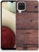 Samsung Galaxy A12 Bumper Hoesje Old Wood