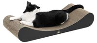 Carton à griffer Chat Carton à griffer - Noir - 75 x 31 x 13 cm - Carton recyclé - Pour grattage horizontal