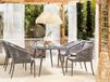 Beliani LIPARI Ensemble de jardin pour 4 - Gris - Aluminium | EAN: 4251682264242