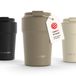 LARS NYSØM Bevægelse Thermos Coffee Mug-to-go 380ml - Taupe Brown - Powder