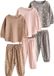 Next - Meisjes - Set van 3 pyjama's met joggingbroek - Roze