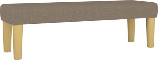 vidaXL Bankje 100x30x30 cm stof taupe