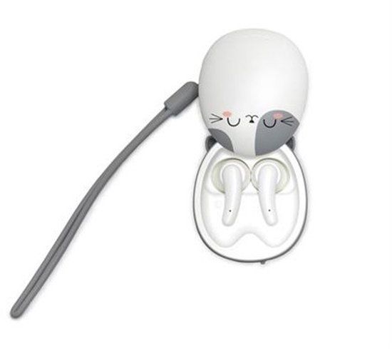 Legami Be Free Kitty In-ear oordopjes Wit Bluetooth USB-C