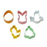 Decora 0255415 Koekjesuitstekers Set 5 Stuks Meerkleurig Metaal