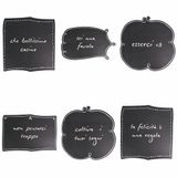 Blackboard Blackboard Placemat van kunststof, 6 stuks