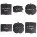 Blackboard Blackboard Placemat van kunststof, 6 stuks