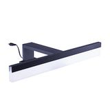lightfixture Voltman Spiegel-wandlamp, gamma-collectie, speciaal voor badkamer, 78 cm, zwart, 16 W, 1280 lm, 4000 K, IP44