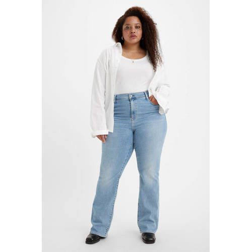 Levi's Plus 725 High Waist Bootcut Jeans - Light Indigo Worn In