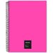 Grafoplás 88526054 notitieboek met spiraalbinding, geruit, 5 mm, 100 vel, 90 g, roze