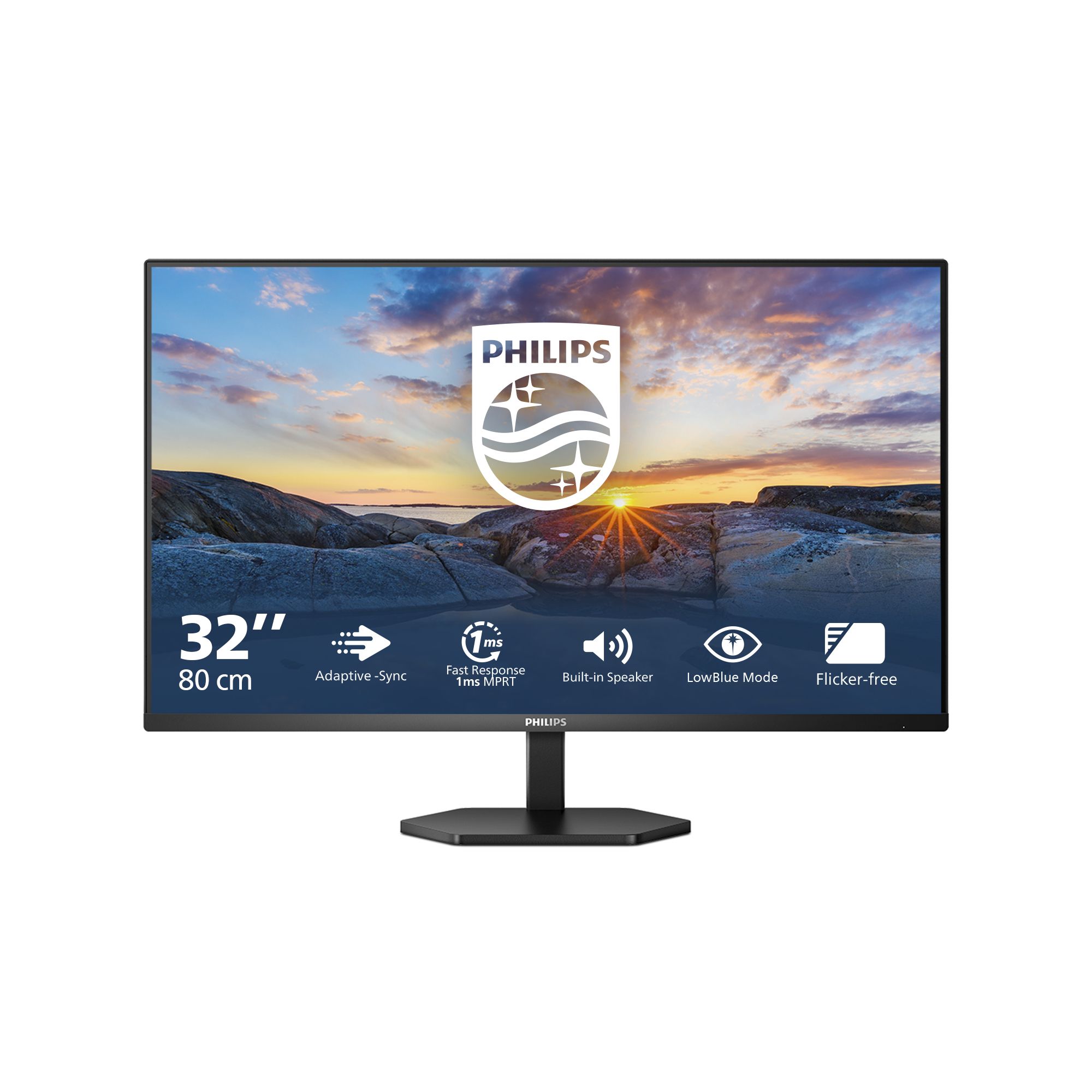 Philips 3000 series 32E1N3100LA/00 31.5" Full HD Monitor - Black
