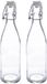 5five Beugelfles/weckfles - 2x - glas - transparant - luchtdicht - 0.5 liter - waterfles - limonade