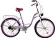 Viking Choice Meisjesfiets 24 inch Wit/Zwart Stadsfiets Staal 1 Versnelling