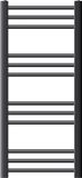 LuxeBath ECD Germany Badkamerradiator Sahara 400x800 mm antraciet recht met zijaansluiting