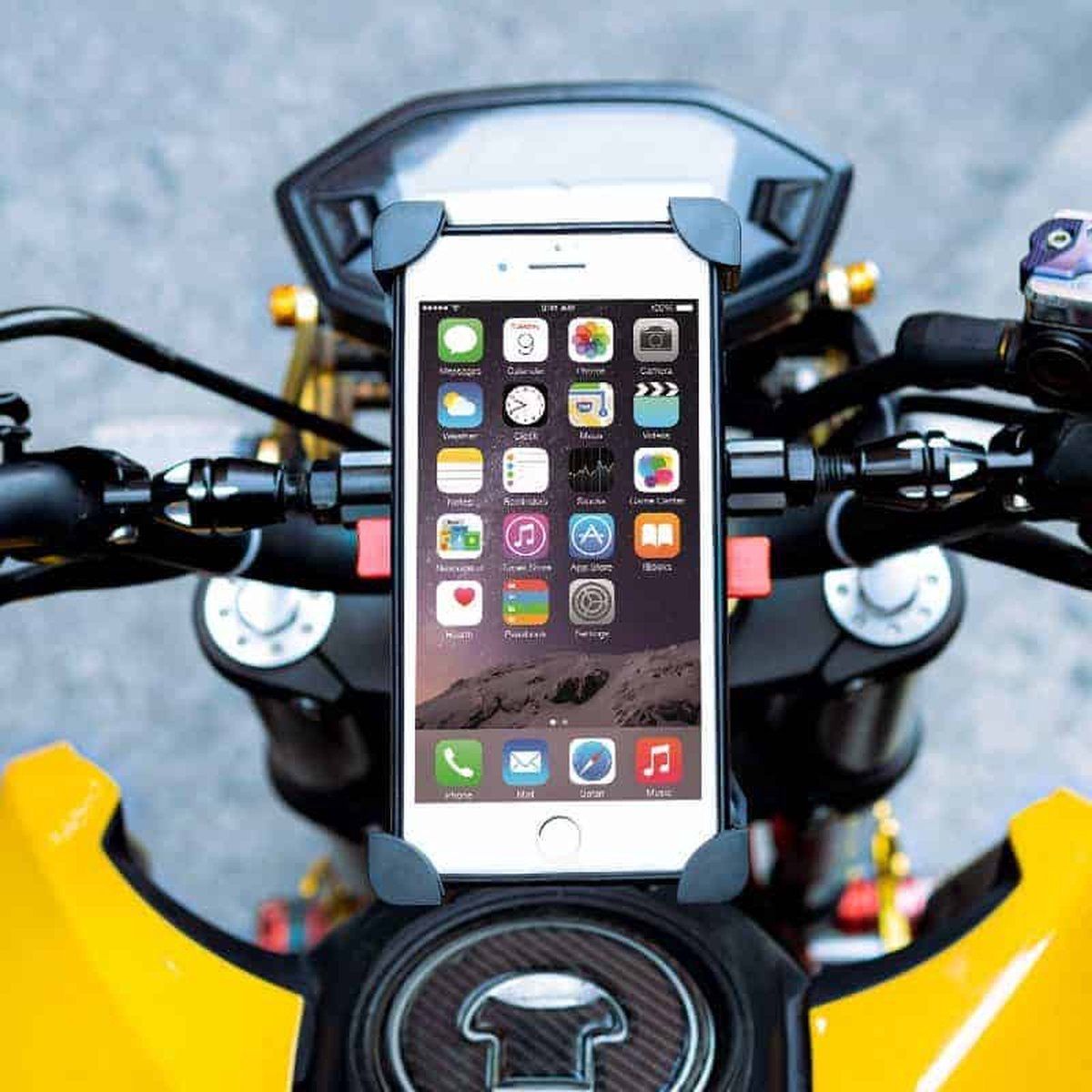 Fonu.nl XL Universeel Telefoonhouder voor Fiets en Motor - 360 draaibaar - tot 6.8 inch