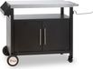BBQ-Toro chariot de grill 103,5 x 59 x 81 cm | argent/noir | table de grill avec grand plan de travail