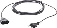 Hawa R698 Stroom Verlengkabel 16 A Zwart 5.00 m H03VVH2-F 2X 0,75 mm² Plat